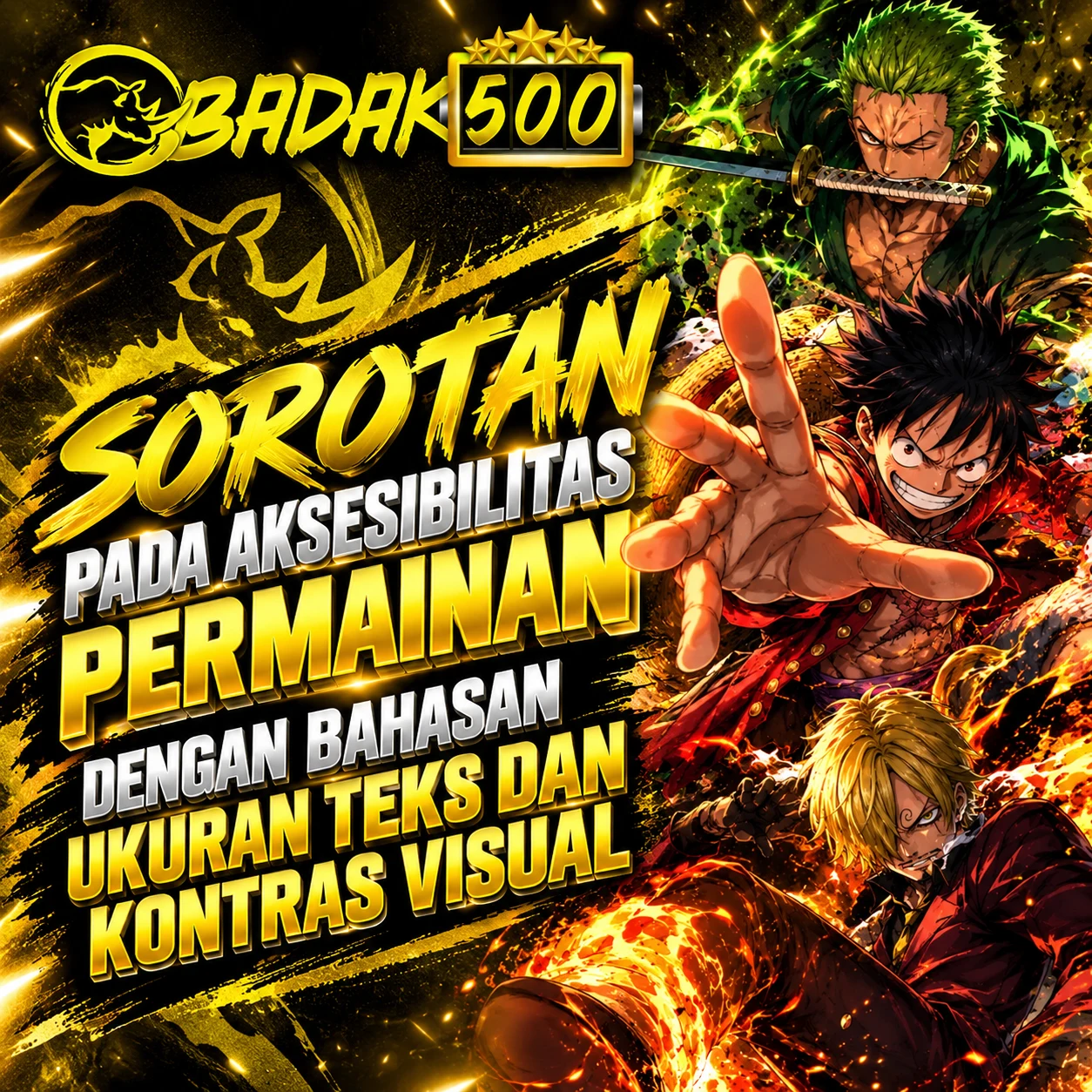 BADAK500: Sorotan Pada Aksesibilitas Permainan Dengan Bahasan Ukuran Teks Dan Kontras Visual